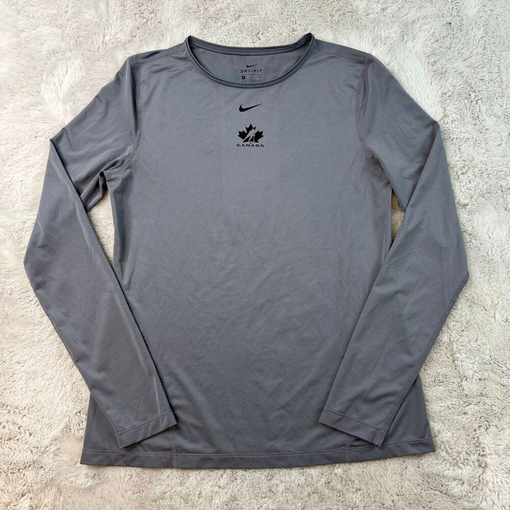 Nike Dri-FIT Long Sleeve Shirt Training Running Base Layer Womens Medium Canada